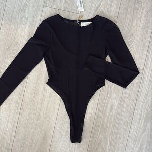 Meshki Blaire Mesh Long Sleeve Bodysuit